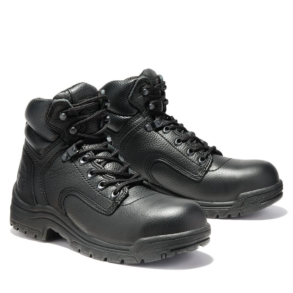 Botas de Trabajo Timberland Argentina Mujer - Pro® Titan® Alloy Toe - Negras - CUQNIS-751